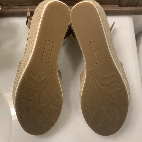 Women's Tan Jaussie Espadrille Wedge Sandal | Size 6.5 Women | BRAND NEW - Picture 6 of 10